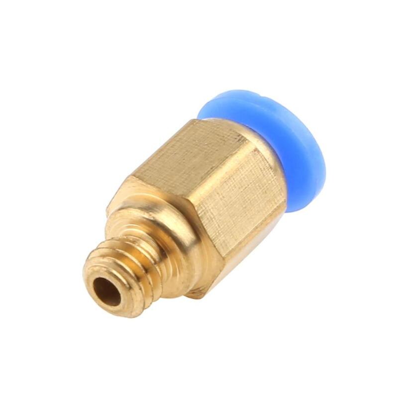 PC4-M6 Fast Joint 3D Connectors 3D Printer Parts Pneumatic Connector Quick Copper Gas Pipe Connector Thread Accessories - ebowsos