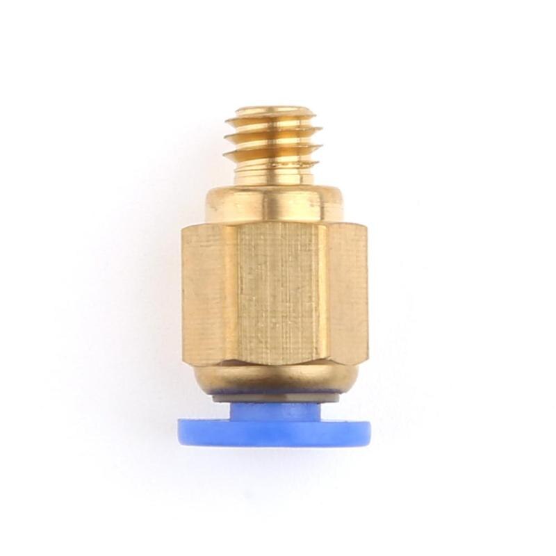 PC4-M6 Fast Joint 3D Connectors 3D Printer Parts Pneumatic Connector Quick Copper Gas Pipe Connector Thread Accessories - ebowsos