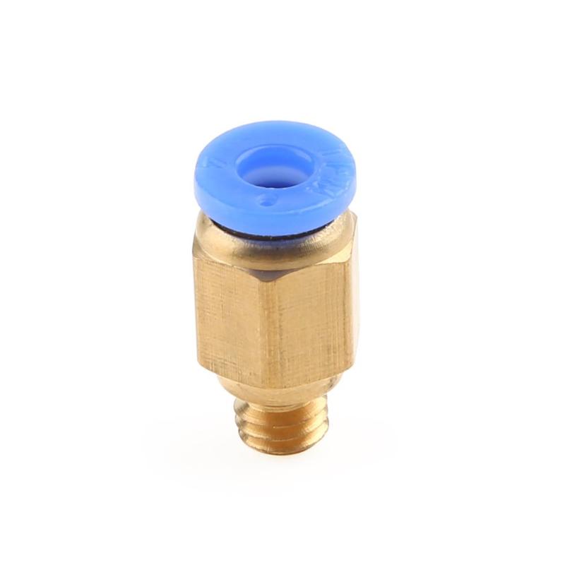 PC4-M6 Fast Joint 3D Connectors 3D Printer Parts Pneumatic Connector Quick Copper Gas Pipe Connector Thread Accessories - ebowsos