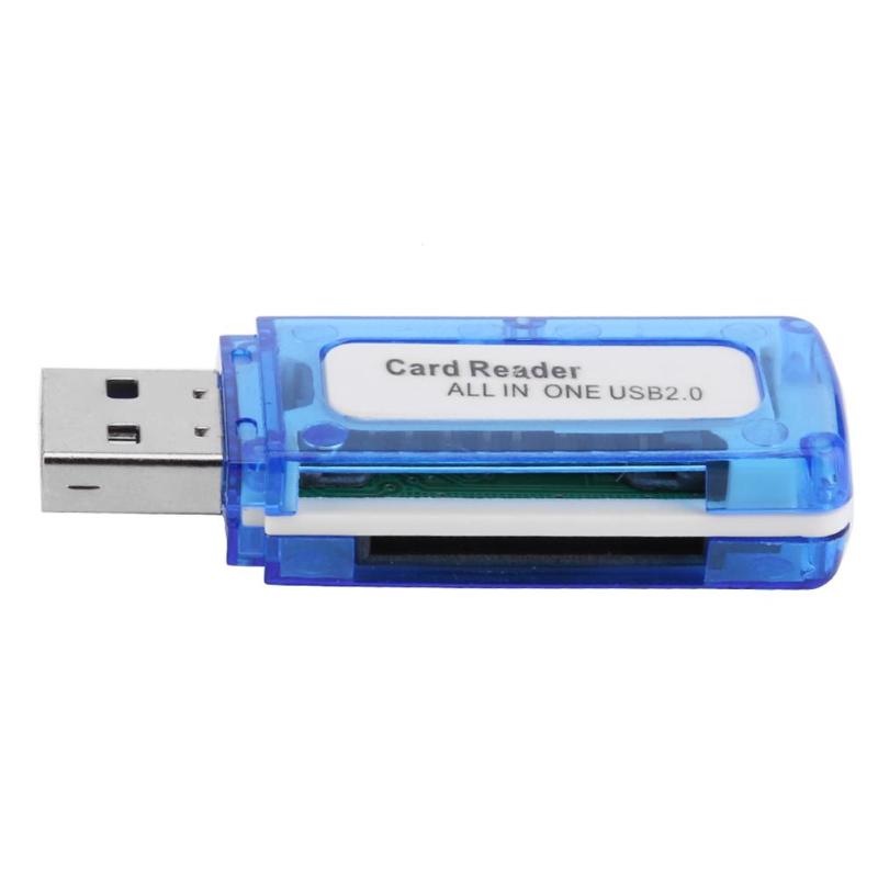 Portable 4 in 1 Memory Card Reader Multi Card Reader USB 2.0 All in One Cardreader for Micro SD TF MS Micro M2 Hot Sale - ebowsos
