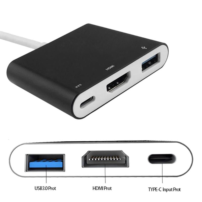 USB 3.1 Type C to HDMI 4K USB 3.0 TV Charging Dock Station Adapter Converter Cable for Nintend Switch High Quality - ebowsos