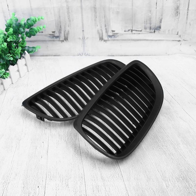 1 Pair Front Kidney Grille for BMW E46 2 Doors 98-01 Car Racing Matte Black For BMW E46 2 Doors 318i 320i 323i 325i 328i - ebowsos