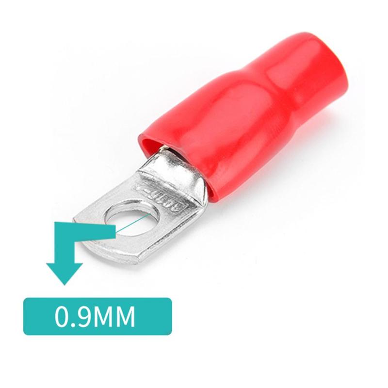 10pcs Car Audio Power Ground Wire Ring Terminals 4AWG/6AWG Gauge M8 Connectors with Car Electronics Ring Terminals Boot - ebowsos