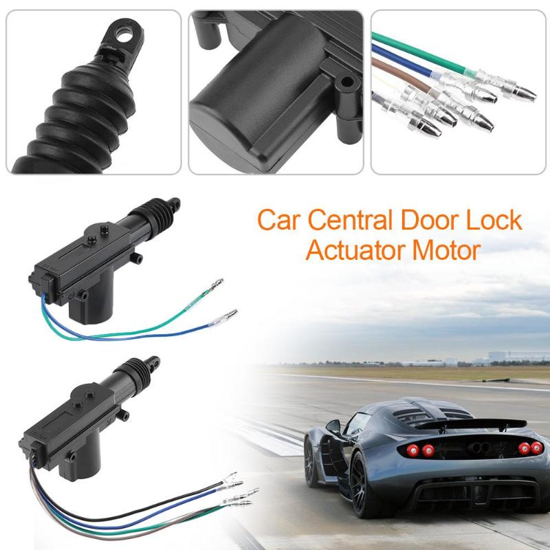 12V 2/5 Wire Cable Car Auto Center Control Locking System Single Gun Type Central Door Lock Actuator Motor Accessories - ebowsos