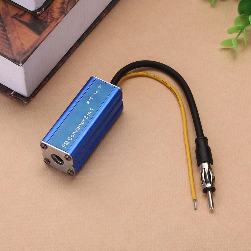 12V 3 in 1 Car Frequency Antenna Radio FM Band Expander Car Auto Stereo Antenna FM Radio Band Frequency Converter New - ebowsos