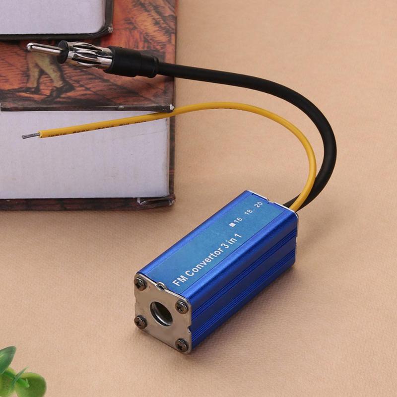 12V 3 in 1 Car Frequency Antenna Radio FM Band Expander Car Auto Stereo Antenna FM Radio Band Frequency Converter New - ebowsos