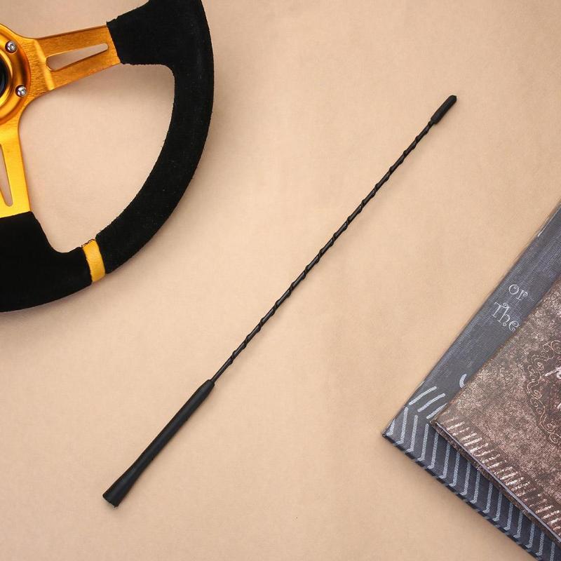16 Inch New Swivel Universal Car Antenna Car Roof Fender Radio Auto Replacement Parts FM/AM Aerials Rubber Signal Antenna - ebowsos