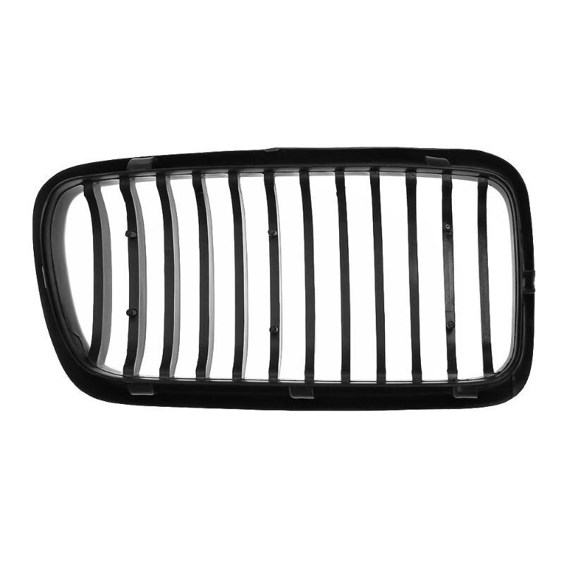 1Pair Matte Black Front Kidney Grilles Grill for BMW E38 1998-2001 Car Front Bumper Grille for Modification Car Styling - ebowsos