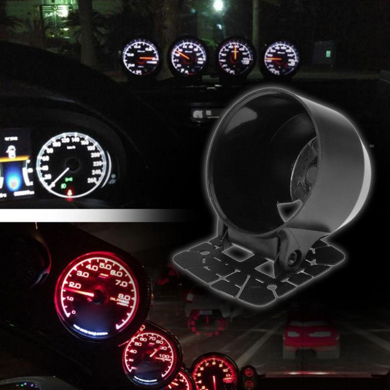 1pc 60mm Car Auto ABS Racing Car Universal Dash Gauge Meter Cup Holder Mount Pod Black Car Styling Accessories - ebowsos