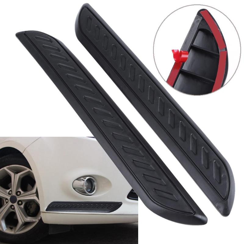 2Pcs/set Universal Car Styling Accessory Front Bumper Guard Corner Strip Stickers Anti-scratch Protective Stickers - ebowsos