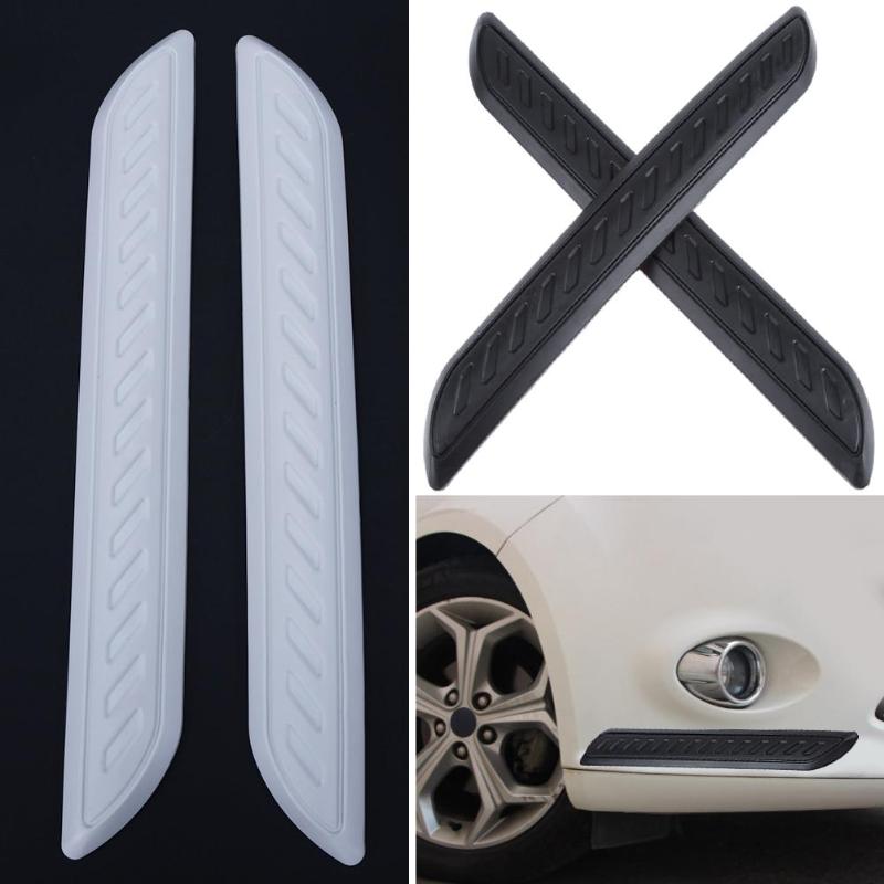 2Pcs/set Universal Car Styling Accessory Front Bumper Guard Corner Strip Stickers Anti-scratch Protective Stickers - ebowsos