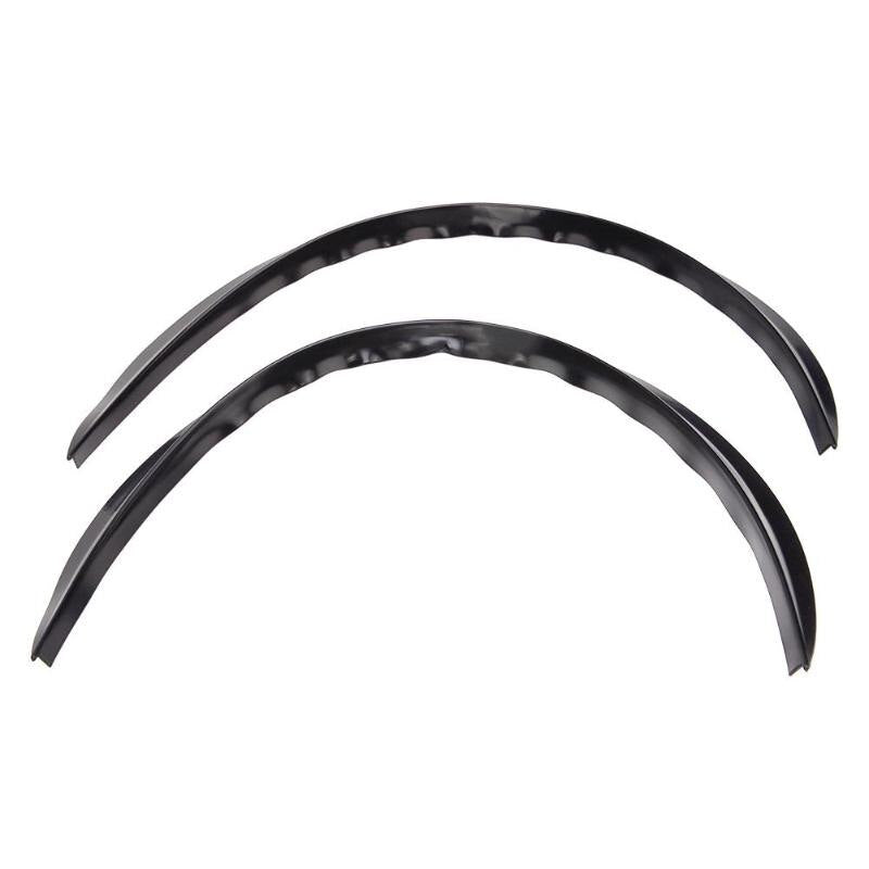 2pcs Universal Car Wheel Fender Flare Extension Wide Arch Protector Black Stripe High Quality Car Styling - ebowsos