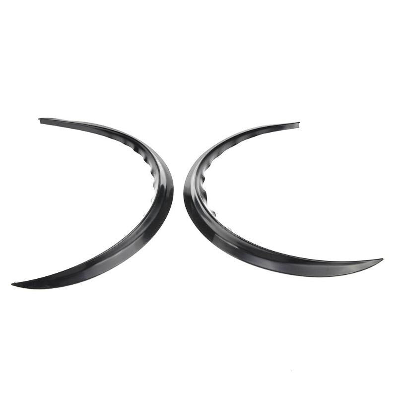 2pcs Universal Car Wheel Fender Flare Extension Wide Arch Protector Black Stripe High Quality Car Styling - ebowsos