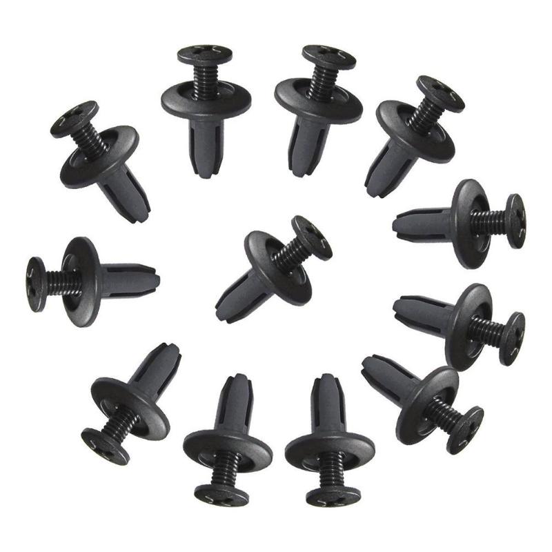 50Pcs/Lot 6mm Hole Car Fender Plastic Push Pin Rivets Retainer Clips Auto Car Fender Fixed Clamp For Honda 90683-SA5-003 - ebowsos