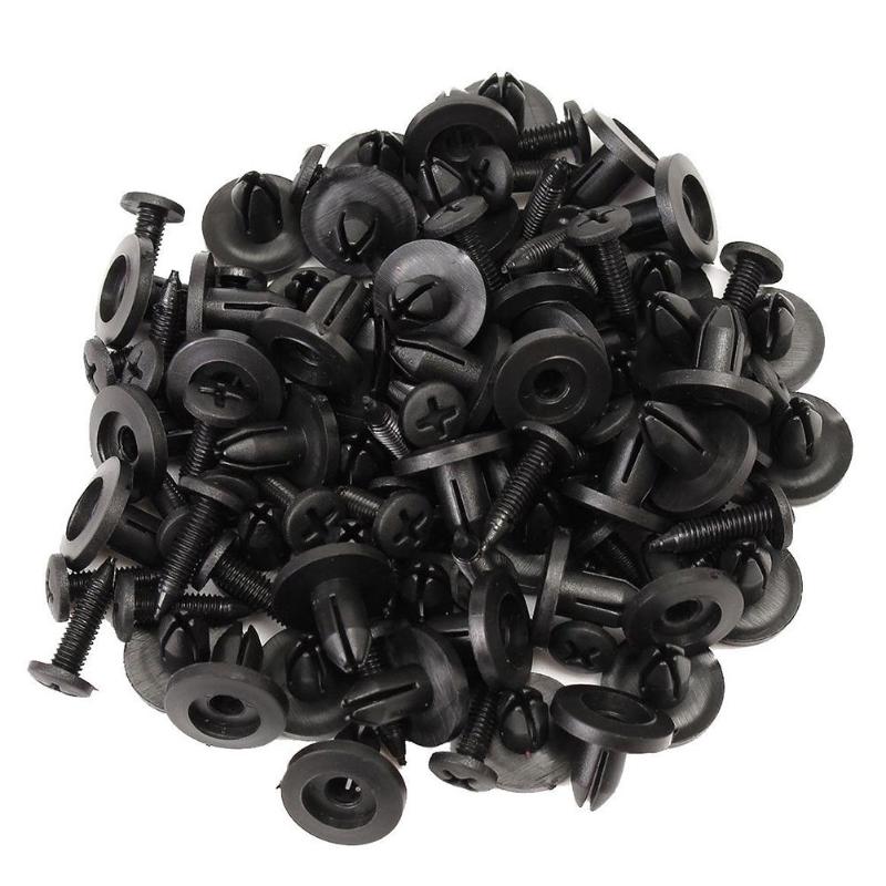 50Pcs/Lot 6mm Hole Car Fender Plastic Push Pin Rivets Retainer Clips Auto Car Fender Fixed Clamp For Honda 90683-SA5-003 - ebowsos