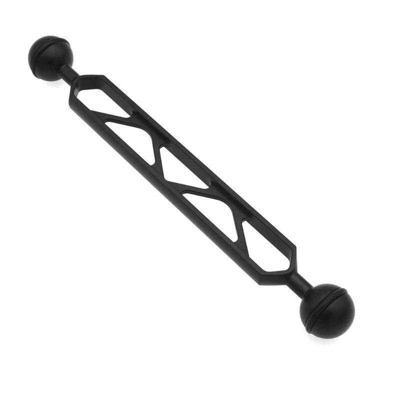 Camera 20.5cm Double Ball Arm Extension Ball Mount Bracket Strobe Video Light Diving Underwater for Gopro Lighting System - ebowsos