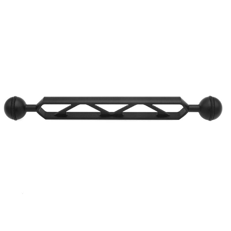 Camera 20.5cm Double Ball Arm Extension Ball Mount Bracket Strobe Video Light Diving Underwater for Gopro Lighting System - ebowsos