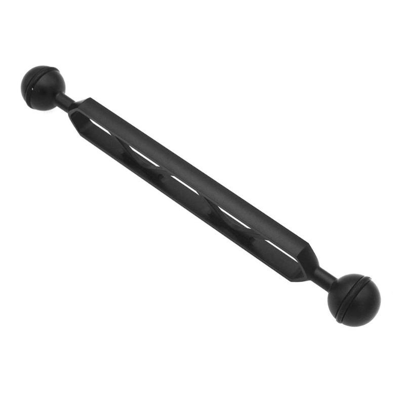 Camera 20.5cm Double Ball Arm Extension Ball Mount Bracket Strobe Video Light Diving Underwater for Gopro Lighting System - ebowsos