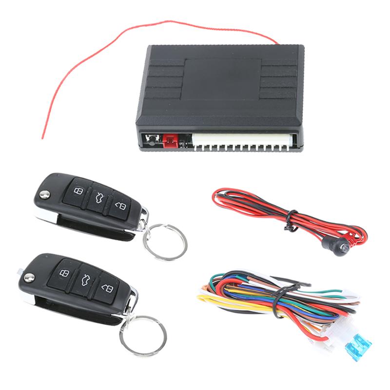 Car Alarm Auto Remote Control Central Locking Door Kit Keyless Entry System for Universal Car Burglar Alarm High Quality - ebowsos