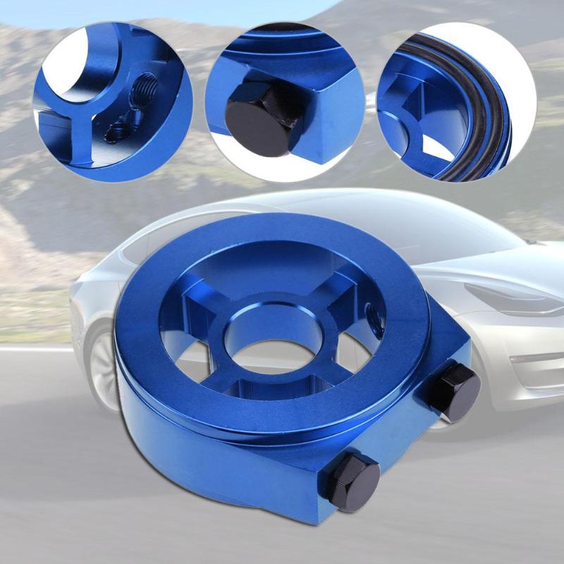 Car Auto Universal M20+ 3/4 Aluminum Oil Filter Sandwich Cooler Plate Adapter Filter Cooler Plate Kit Auto Accessories - ebowsos