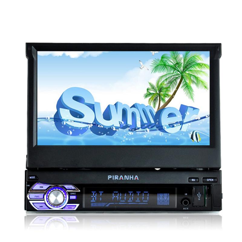 DC 12V Universal 7 inch Telescopic LCD Screen Car MP5 Player Handsfree Bluetooth MP3 Audio Video Player Reversing Monitor - ebowsos