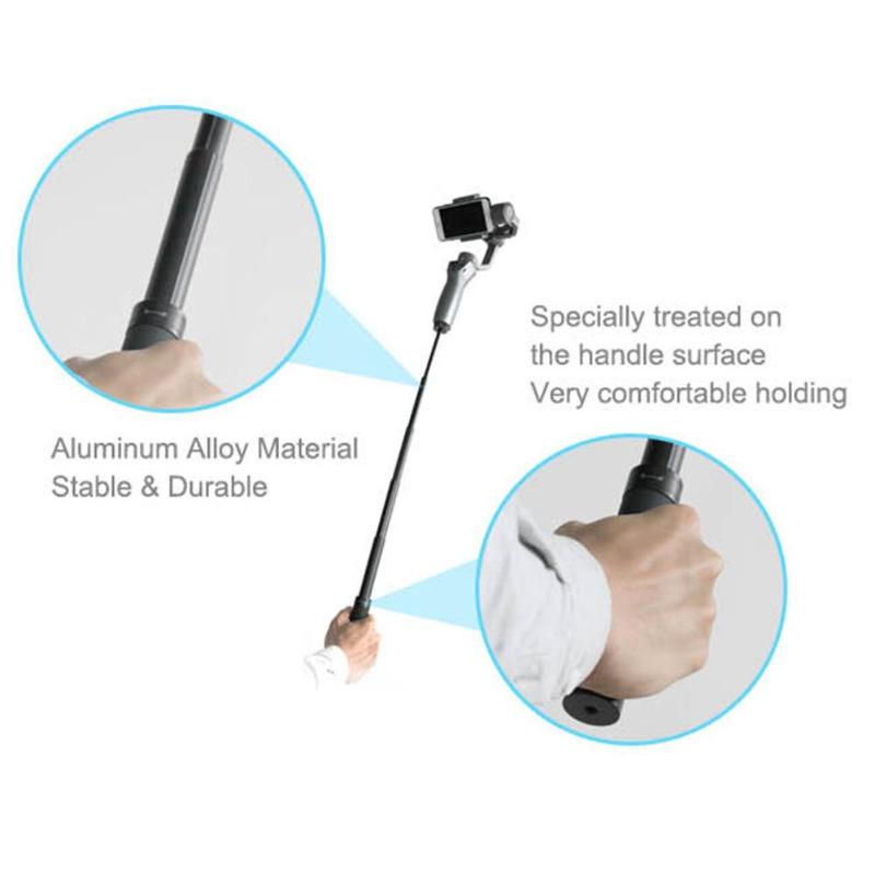 Extension Selfie Stick Rod Pole Scalable Holder Handheld Smartphone Gimbal for DJI OSMO Mobile 2 Camera Selfie Sticks - ebowsos