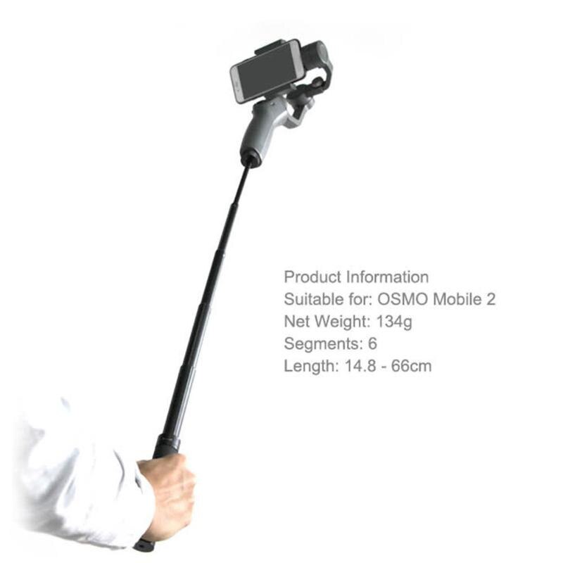 Extension Selfie Stick Rod Pole Scalable Holder Handheld Smartphone Gimbal for DJI OSMO Mobile 2 Camera Selfie Sticks - ebowsos