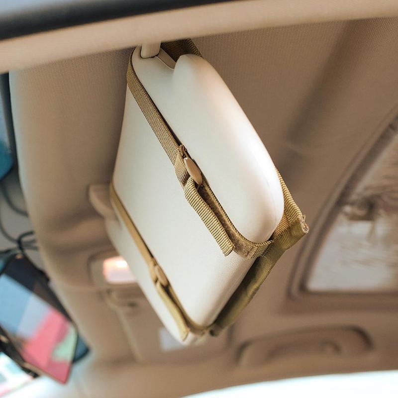 Multifunction Auto Car Sun Visor Organizer Bag Vehicle Universal Sun Shade Mount Pen Card Keys Holder Storage Bag Pouch - ebowsos