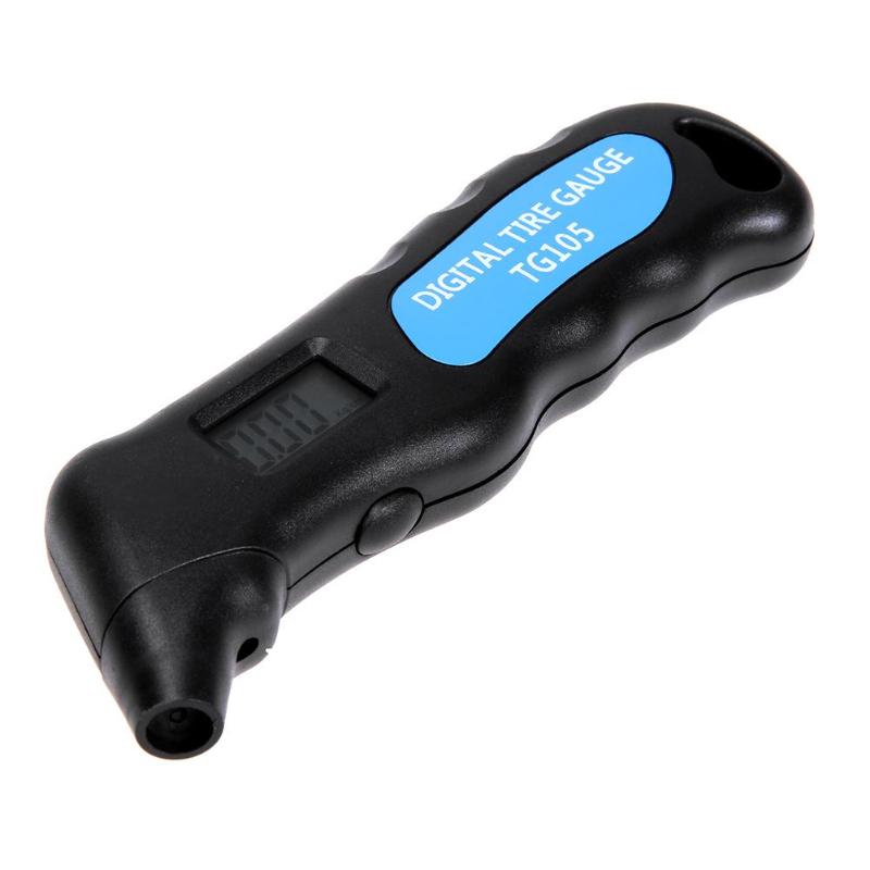 Portable Handheld Car Motorcycle Mini LCD Digital Display Tire Air Pressure Gauge 100PSI Tire Pressure Monitoring System - ebowsos
