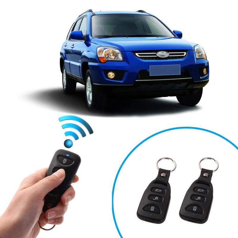 Universal Car Alarm Systems Auto Door Lock Vehicle Keyless Entry Keychain Alarm System With Remote Controller Car Styling - ebowsos