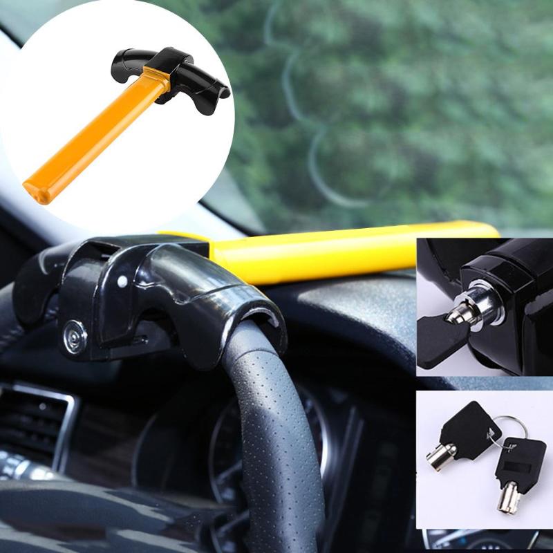 Universal Car Steering Wheel Anti-theft Lock for Auto Car SUV Truck Security Rotary Aluminum Lock High Quality - ebowsos