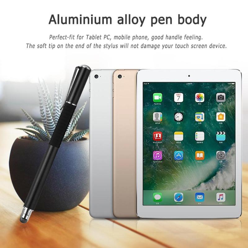 WK120B-J 2 in 1 Capacitive Touch Screen Drawing Stylus Pen with Pen Hat Pen Clip for iPhone Smart Phone Tablet PC Computer New - ebowsos