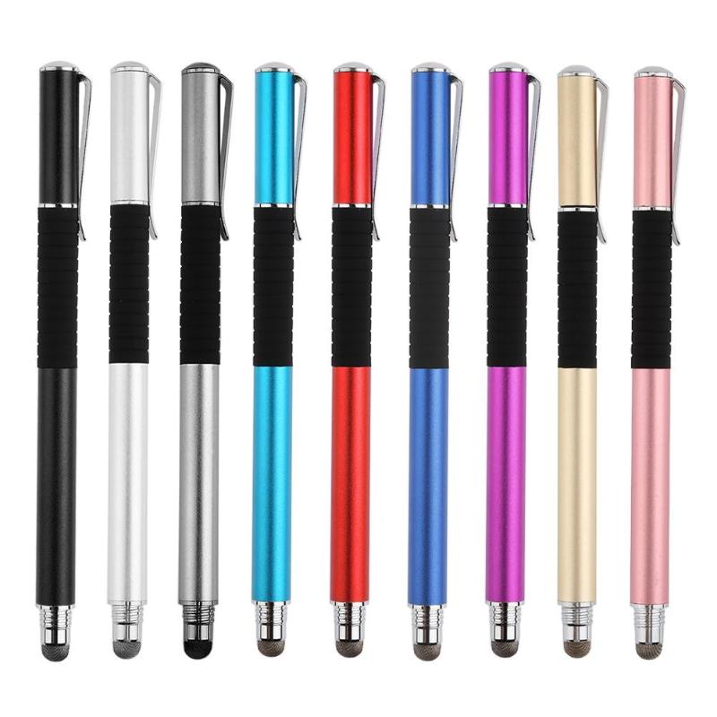 WK120B-J 2 in 1 Capacitive Touch Screen Drawing Stylus Pen with Pen Hat Pen Clip for iPhone Smart Phone Tablet PC Computer New - ebowsos