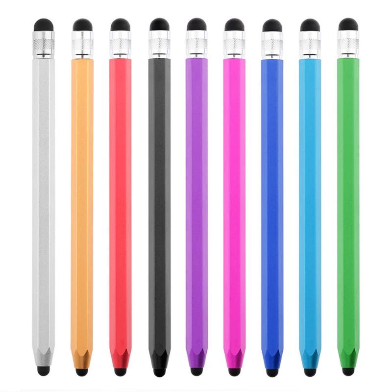 WK129 Silicone Dual Tips Capacitive Stylus Pen Touch Screen Drawing Pen for Smart Phone Tablet PC Computer Colorful  Tablet Pen - ebowsos
