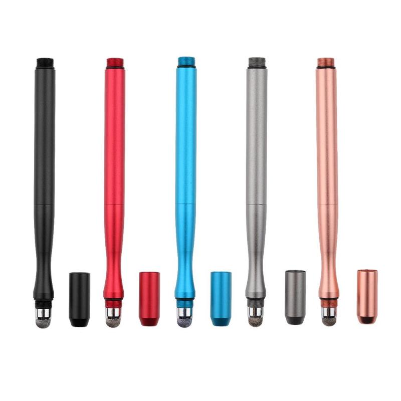 WK132 2in 1 Round Tip+6.0 Fabric Tip Touch Screen Capacitive Drawing Stylus Pen for iPhone iPad Tablet PC  Computer High Quality - ebowsos