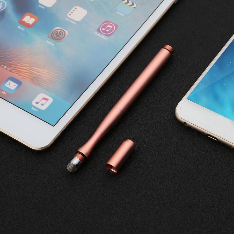 WK132 2in 1 Round Tip+6.0 Fabric Tip Touch Screen Capacitive Drawing Stylus Pen for iPhone iPad Tablet PC  Computer High Quality - ebowsos