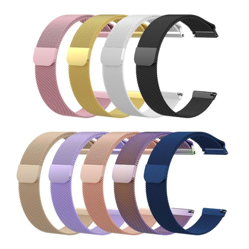 Watch Strap Smart Watch Replacement Band Magnetic Loop Stainless Steel Replacement Band Strap For Fitbit Versa Wristwatch - ebowsos