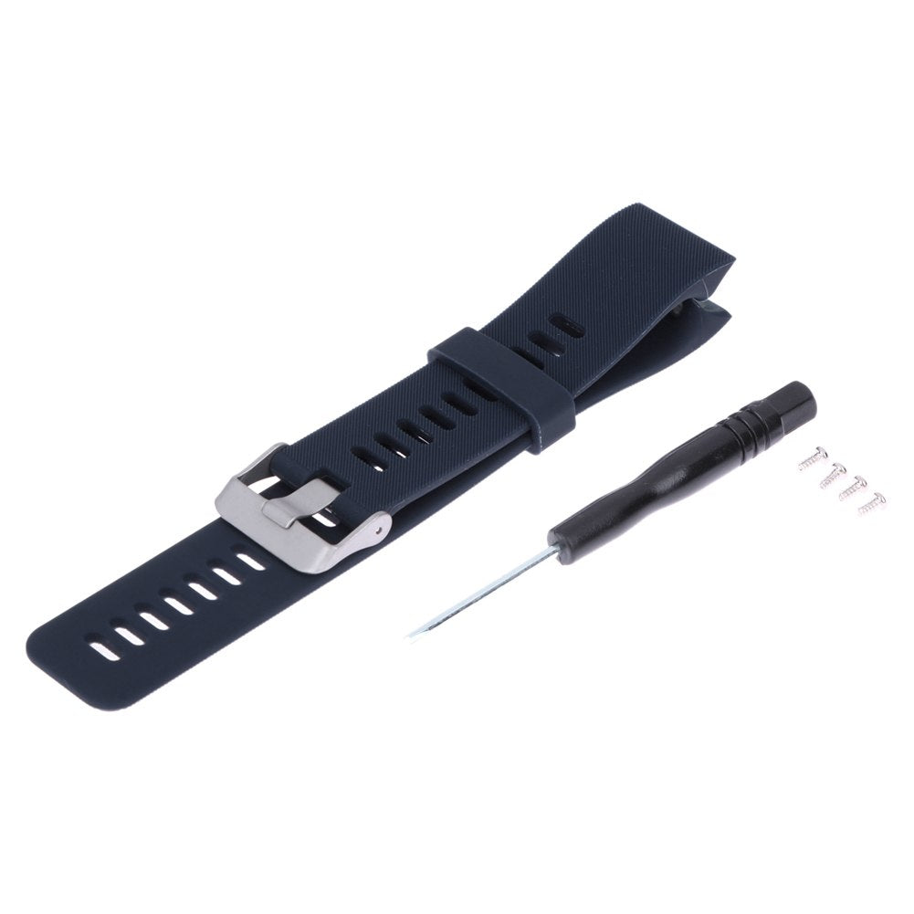 Watchband Silicone Strap Replaceable Watch Band With Screwdriver Tools for Garmin for Fenix Chronos Watch - ebowsos