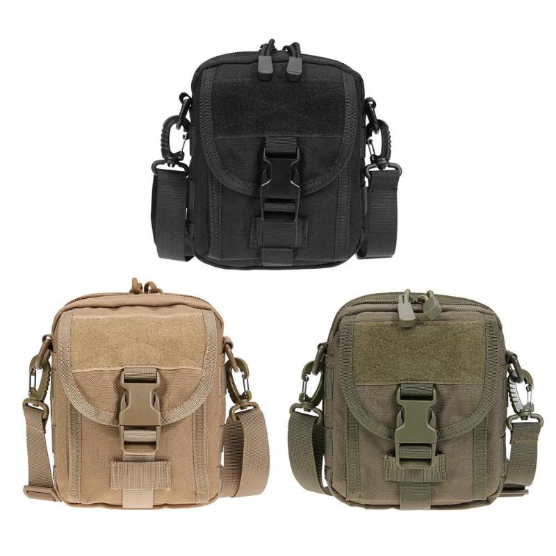 Waterproof 1000D Nylon MOLLE Sports Tactical Waist Belt Bag Shoulder Bag Outdoor EDC Pouch Portable Military Belt Waist Bag-ebowsos