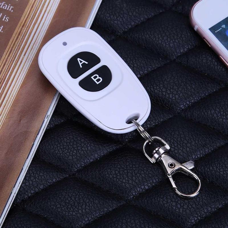 Waterproof 2keys 315MHz 433MHz Remote Controller Smart Gate Lamp Door Control Key Remote Controll White - ebowsos