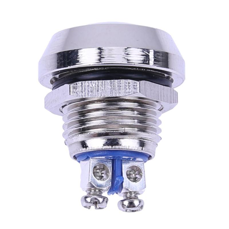 Waterproof Car Push Button Metal Boat Horn Momentary Stainless Steel Starter Switch 12mm Auto Accessories Engine Power Starter - ebowsos