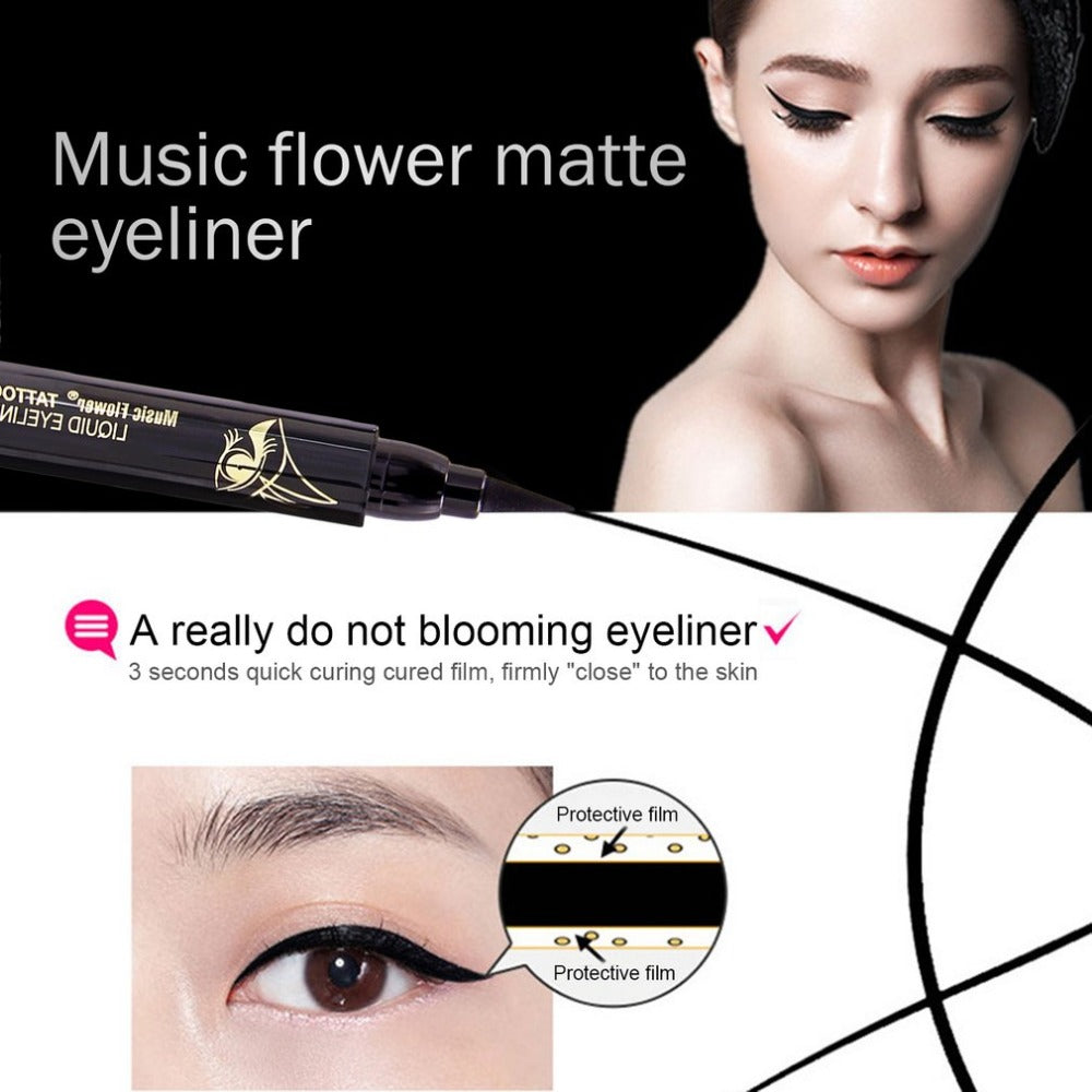 Waterproof Eyeliner Natural Long Lasting Women Professional Make up pencil Makeup Tool Cosmetic Beauty Eye Liner Liquid Pen - ebowsos