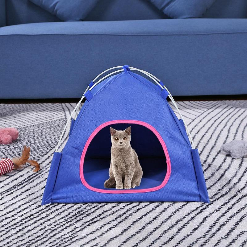 Waterproof Oxford Cloth Pet Tent Long Service Life Foldable Dogs Cats House Wide Scope of Application Outdoor Kennel Fence - ebowsos
