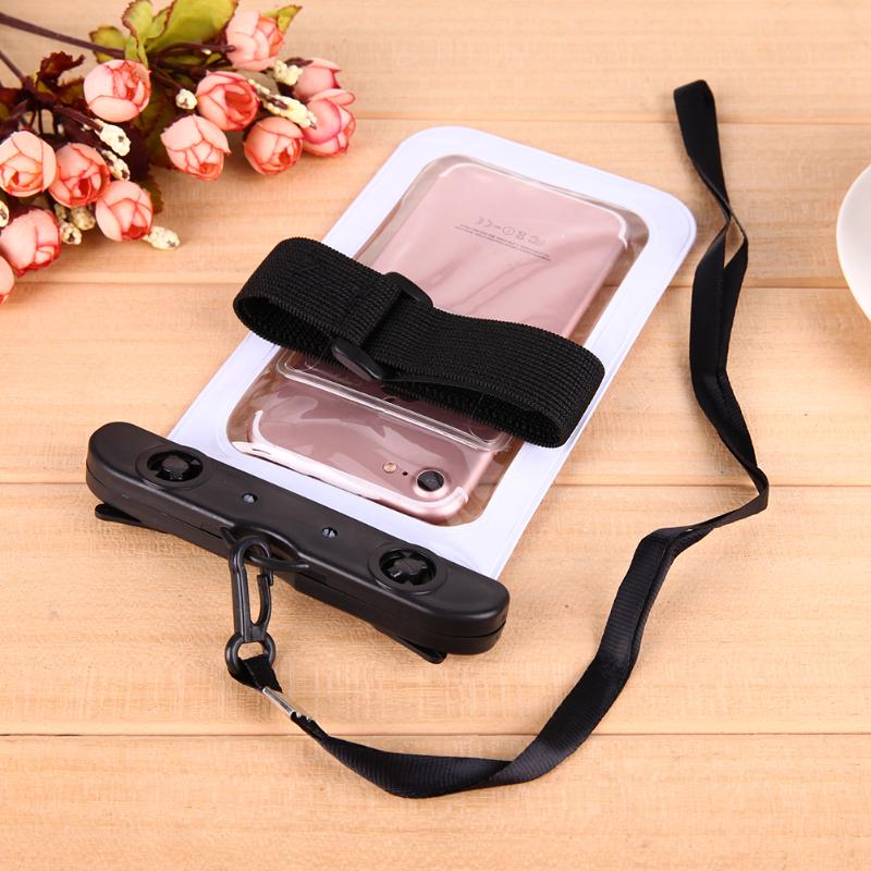 Waterproof Phone Bag Smartphone Protective Dry Pouch Bag Phone Protector Bag with Strap Arm Belt for Sports Swimming Diving - ebowsos