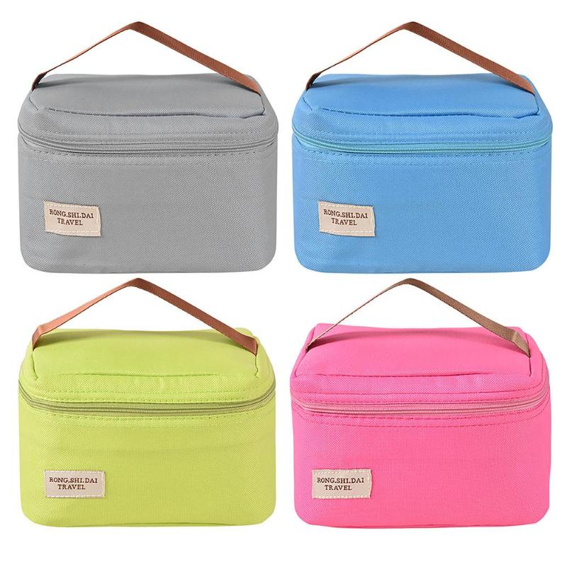 Waterproof Practical Portable Ice Bags Lunch Bag Leisure Picnic Packet Thermal Bag for Women kids Men Cooler Lunch Box - ebowsos