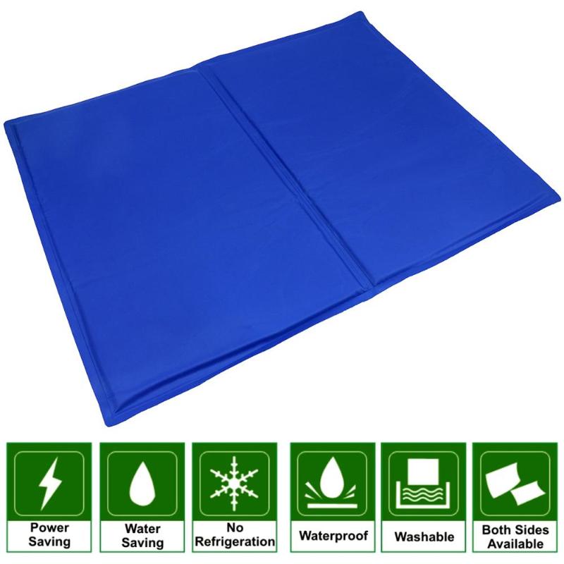 Waterproof Summer Pet Cooling Mat Cushion Ice Pad Excellent Nylon Spinning Gel and Sponge Golden Retriever for TIROL Solid - ebowsos