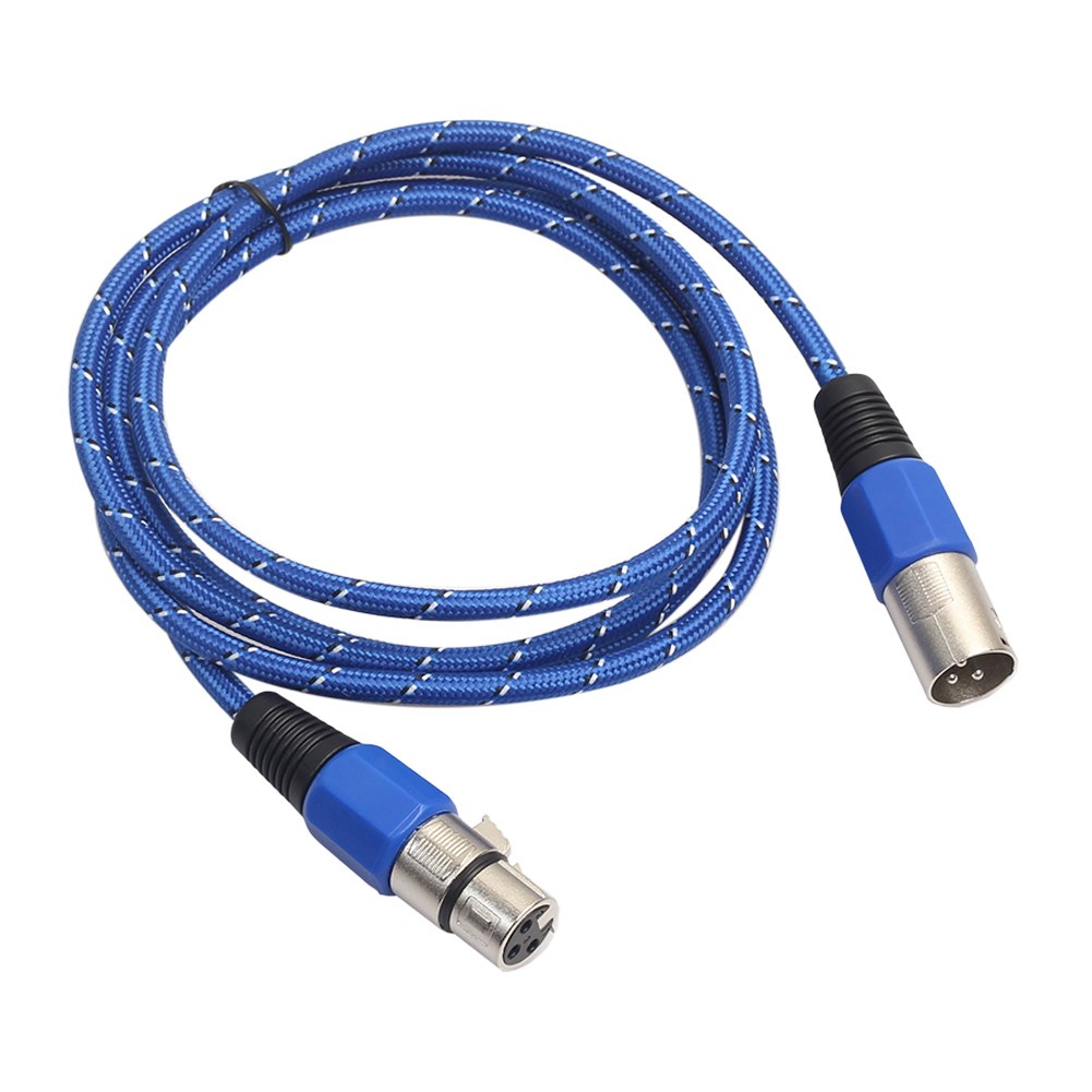 Weaving 3 Pin XLR Microphone Cable Male to Female Microphone Audio Extension Cord 5//10/15/20M - ebowsos