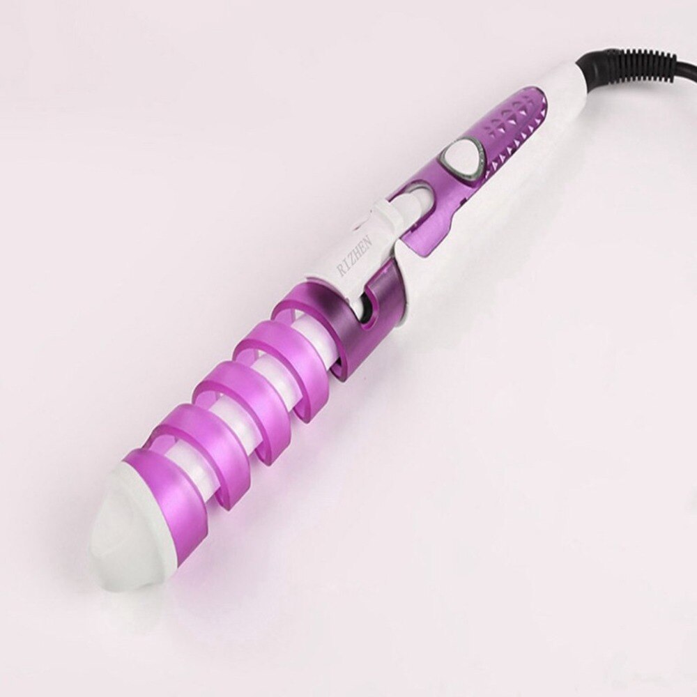 Wet DIY Pro Hair Curlers Roller Electric Curl Ceramic Spiral Hair Curling Iron Wand Salon Hair Styling Tools Styler - ebowsos