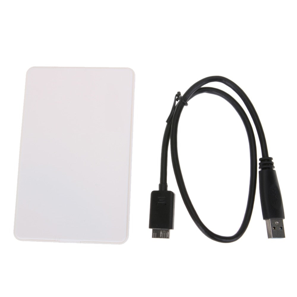 White 2TB Mobile HDD Enclosure Case 2.5"inch USB 3.0 to SATA HDD Hard Drive External Enclosure Case High Quality HDD Box - ebowsos