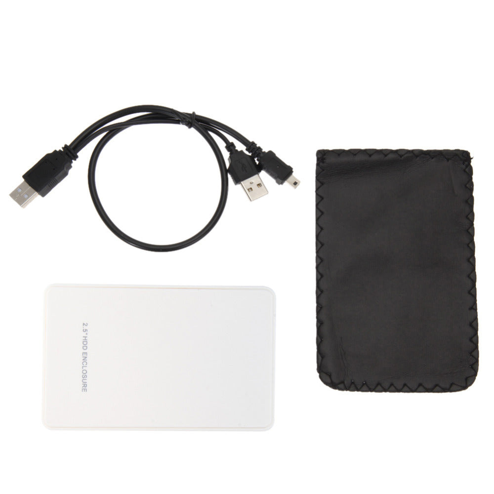 White External HDD Enclosure for Hard Disk USB2.0 Sata Portable Case 2.5" Inch Hdd Hard Drive With USB Cable High Quality - ebowsos